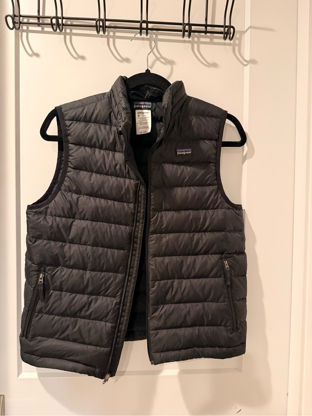 Patagonia Women's Charcoal Quilted Down Vest